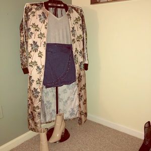 NWOT Adidas Palm Tree Kimono